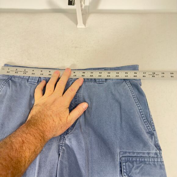 L.L. Bean Classic Fit Chino Cargo Pant W33 L30 Item 301315 Blue Tropic Weight - Picture 9 of 13